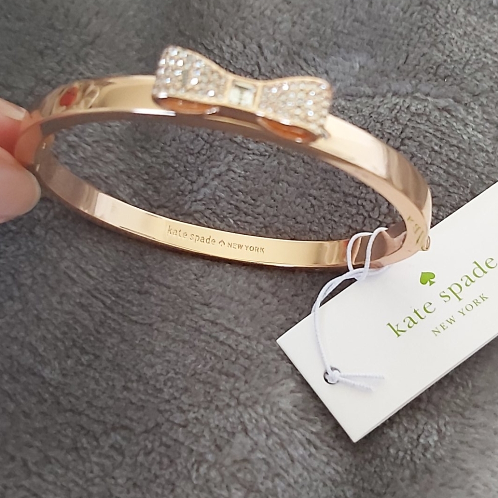 Rose gold Kate spade bungle